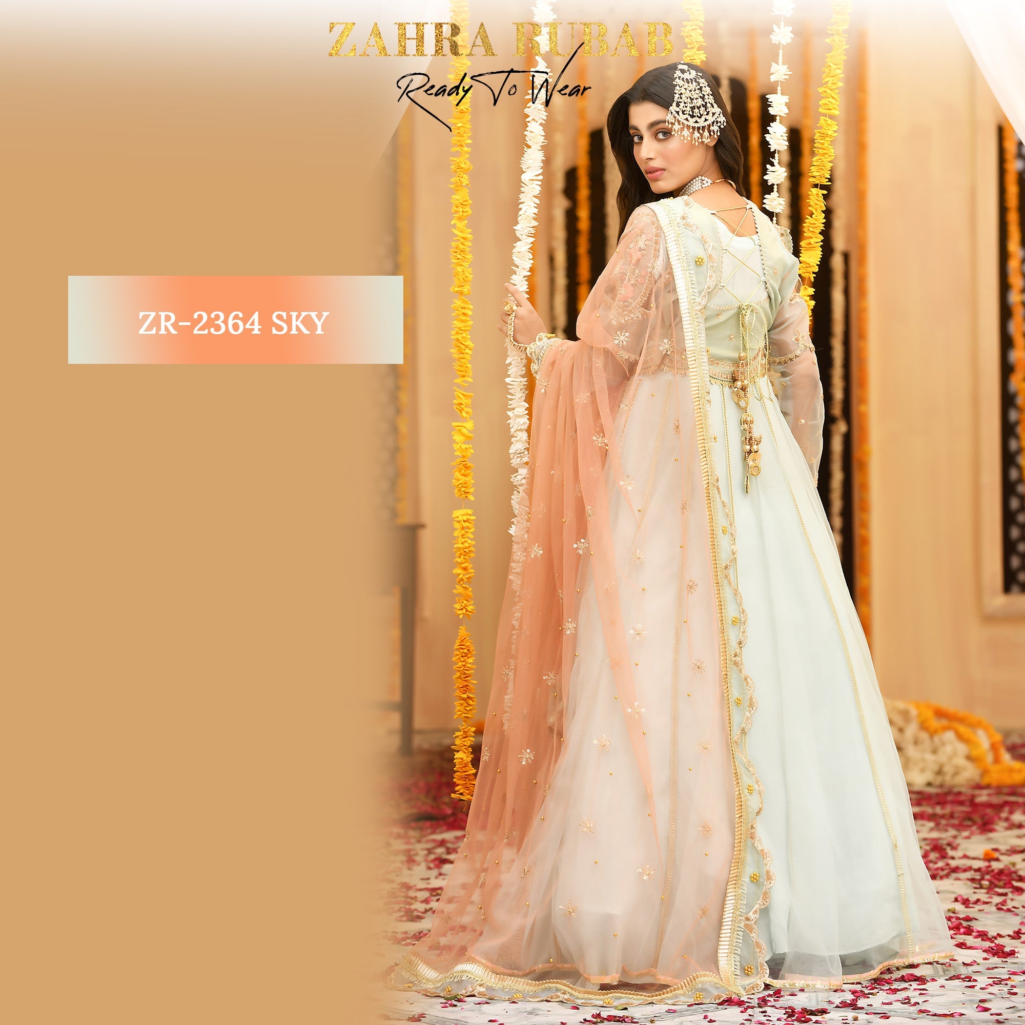 ZR-2364 Pink, Sky Maxi Dress Zahra Rubab fresh
