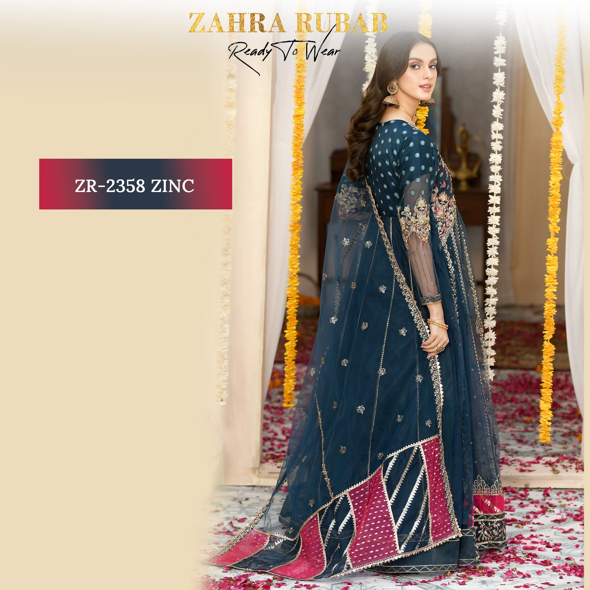ZR-2358 Zinc Maxi Dress Zahra Rubab fresh