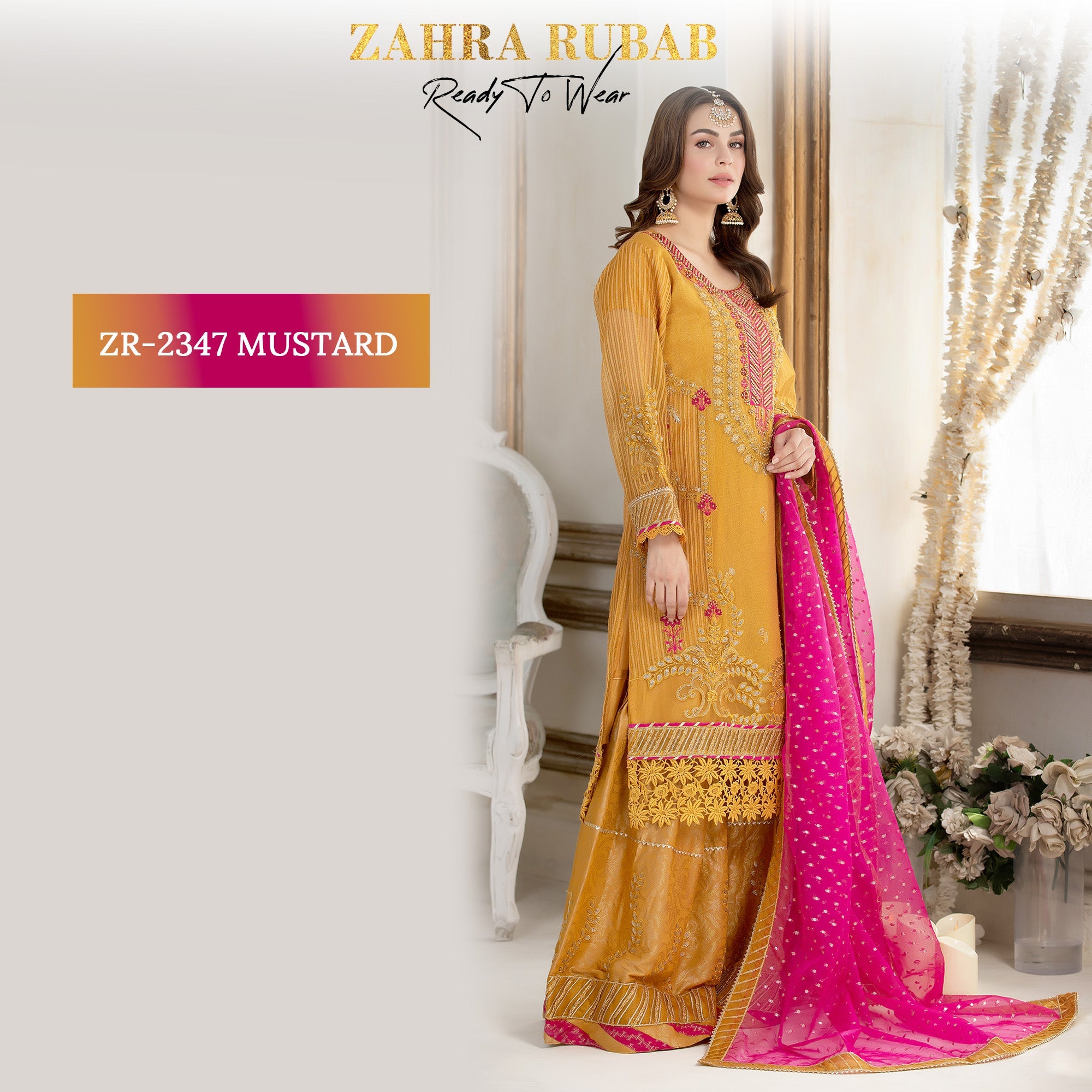 ZR-2347 Mustard, Skin Zahra Rubab fresh