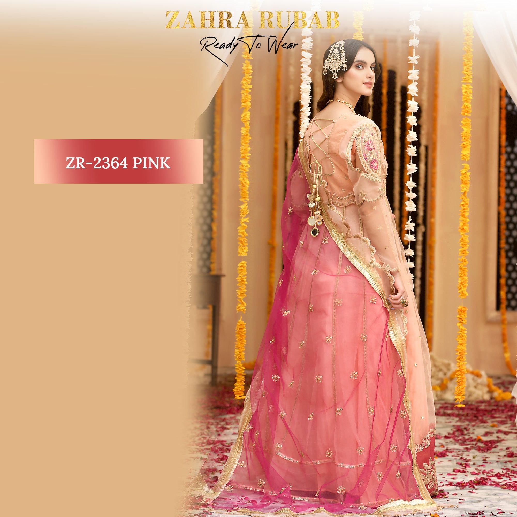 ZR-2364 Pink, Sky Maxi Dress Zahra Rubab fresh