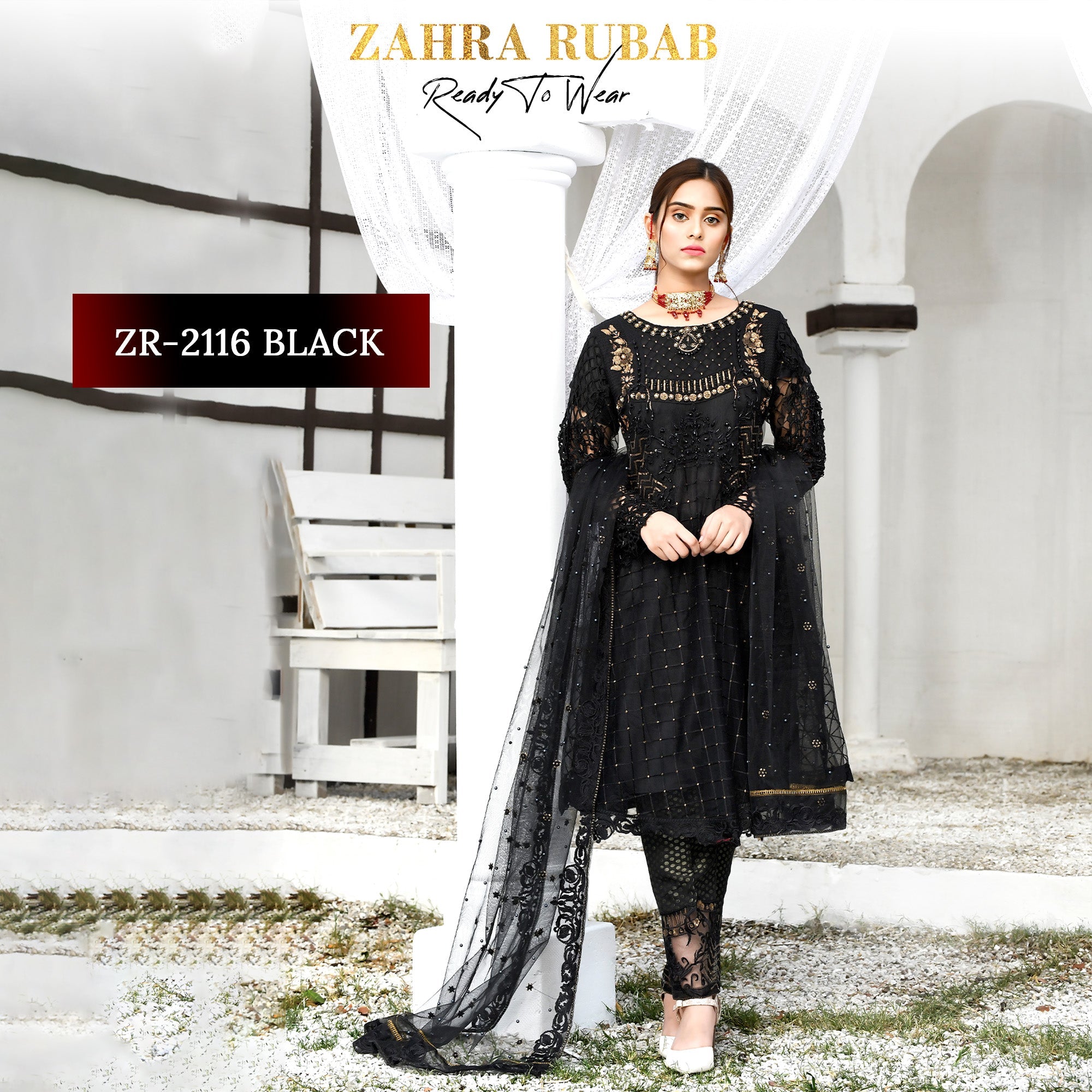 ZR-2116 Black Zahra Rubab Sale
