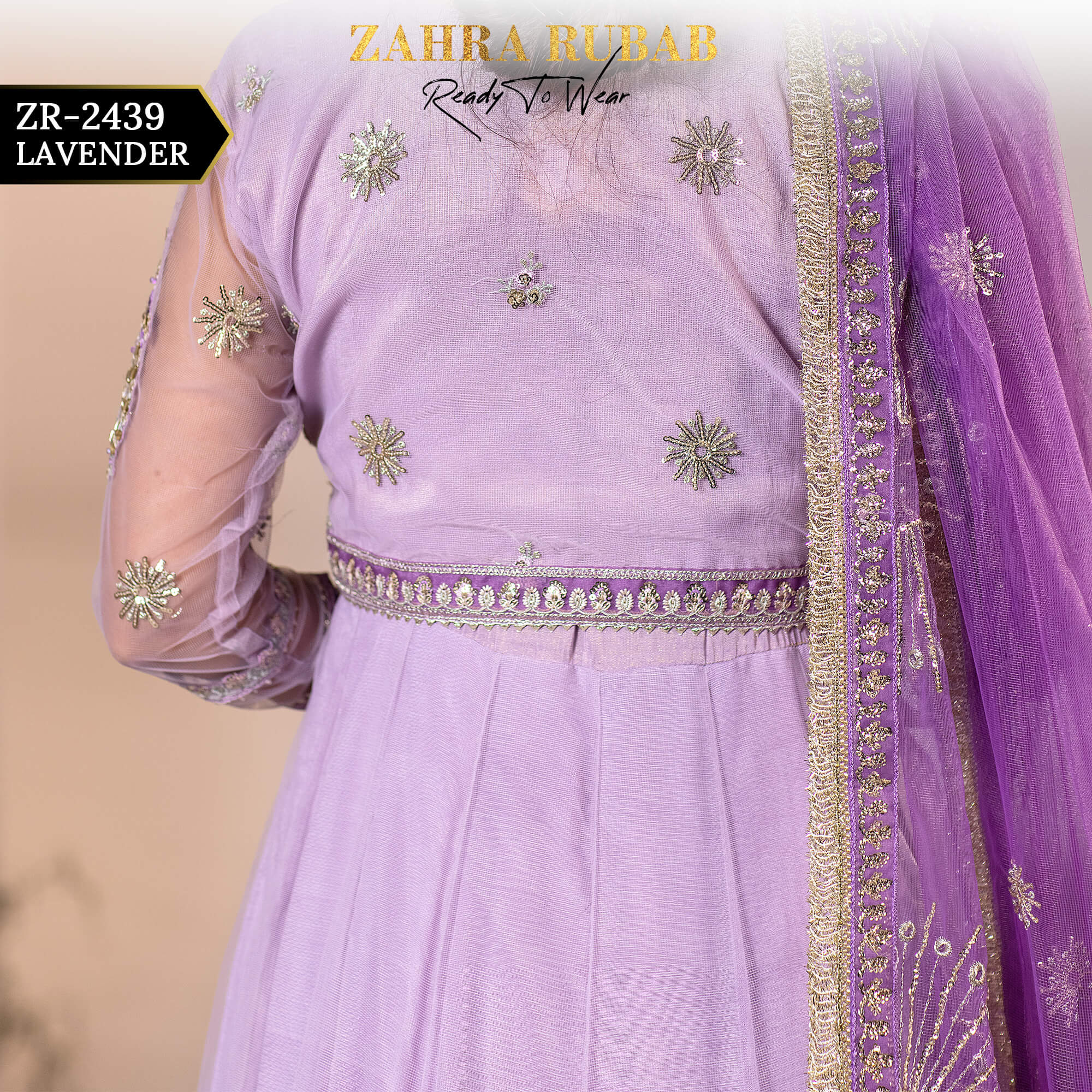 ZR-2439 LAVENDER Zahra Rubab Afsana