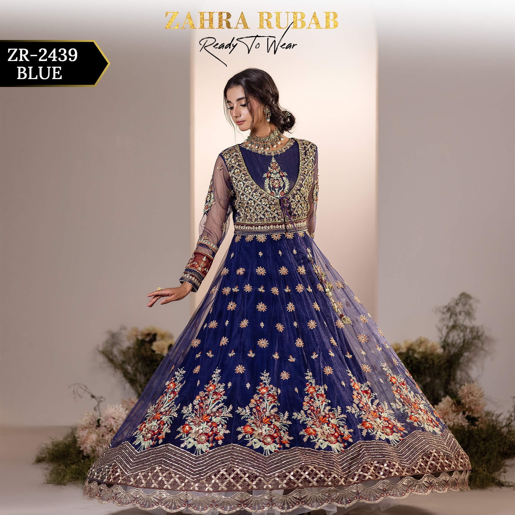 ZR-2439 BLUE Zahra Rubab Afsana