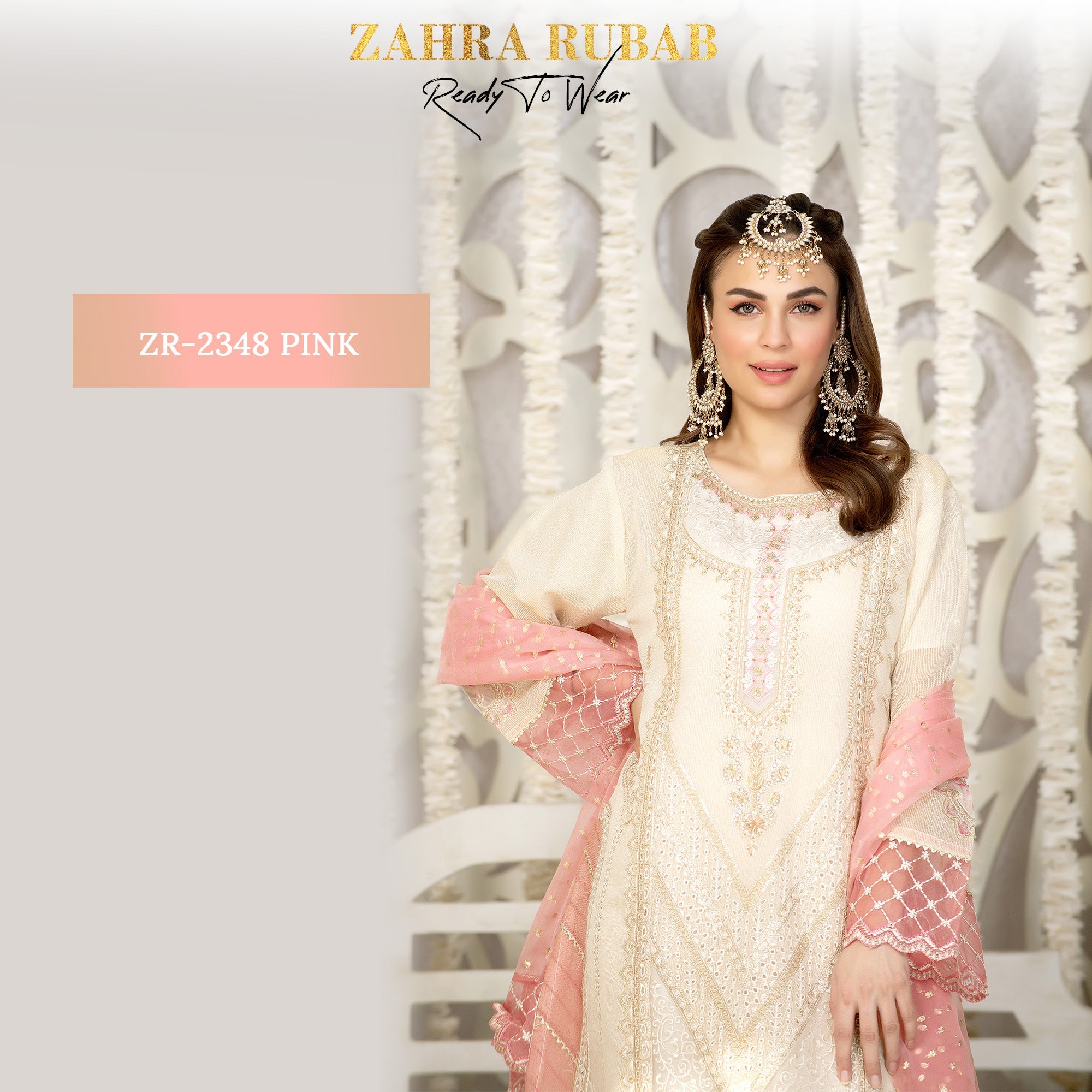 ZR-2348 Green, Pink Zahra Rubab fresh