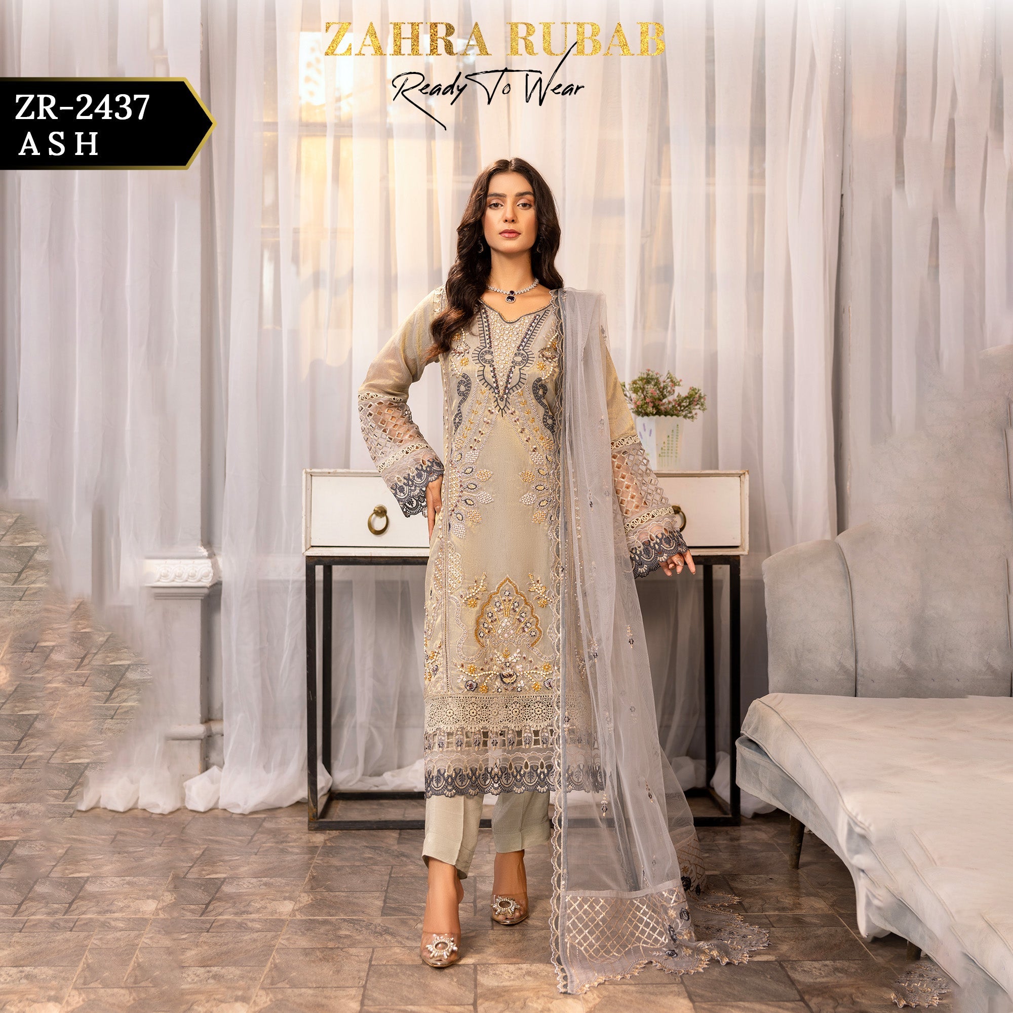 ZR - 2437 Ash Zahra Rubab Gul Mohar