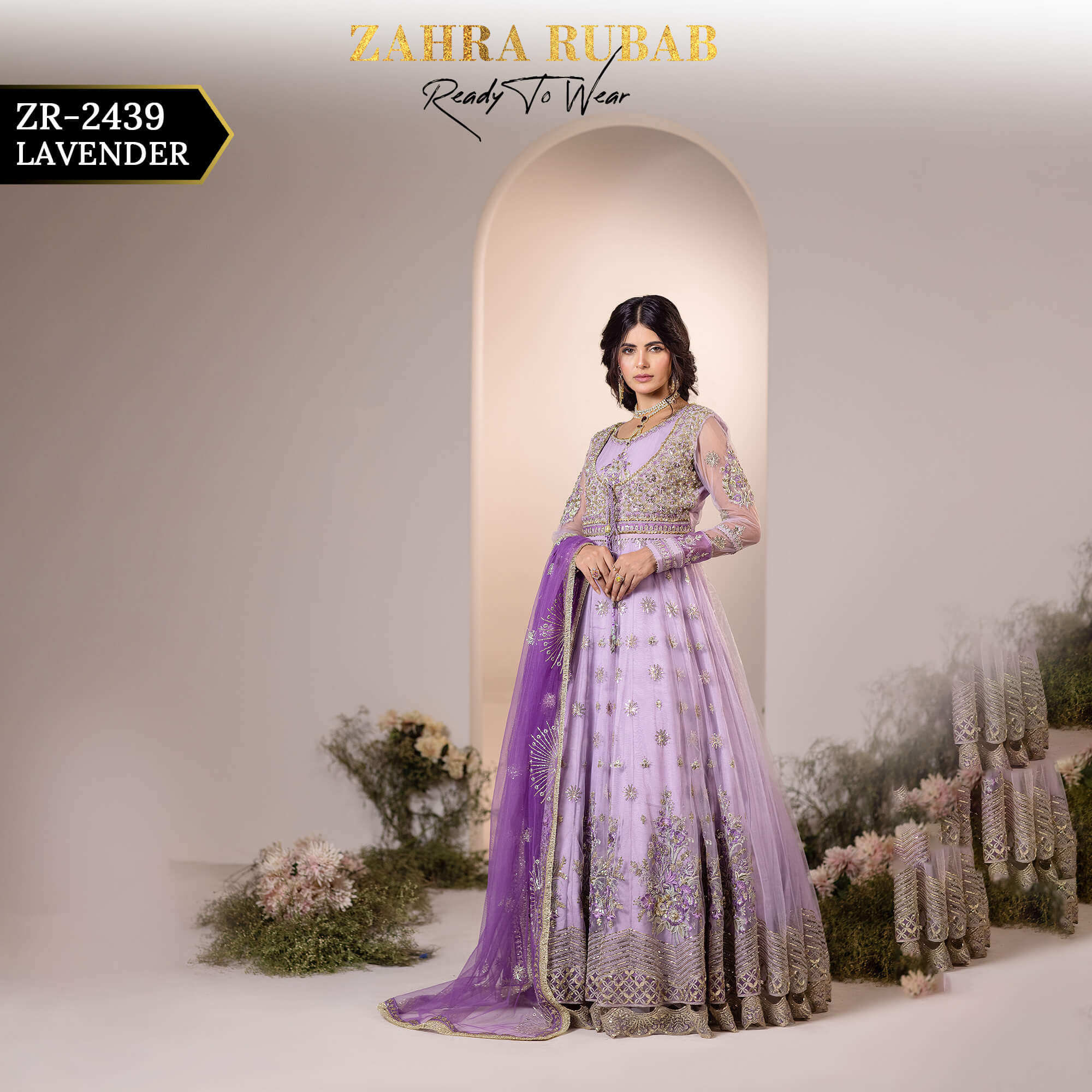 ZR-2439 LAVENDER Zahra Rubab Afsana