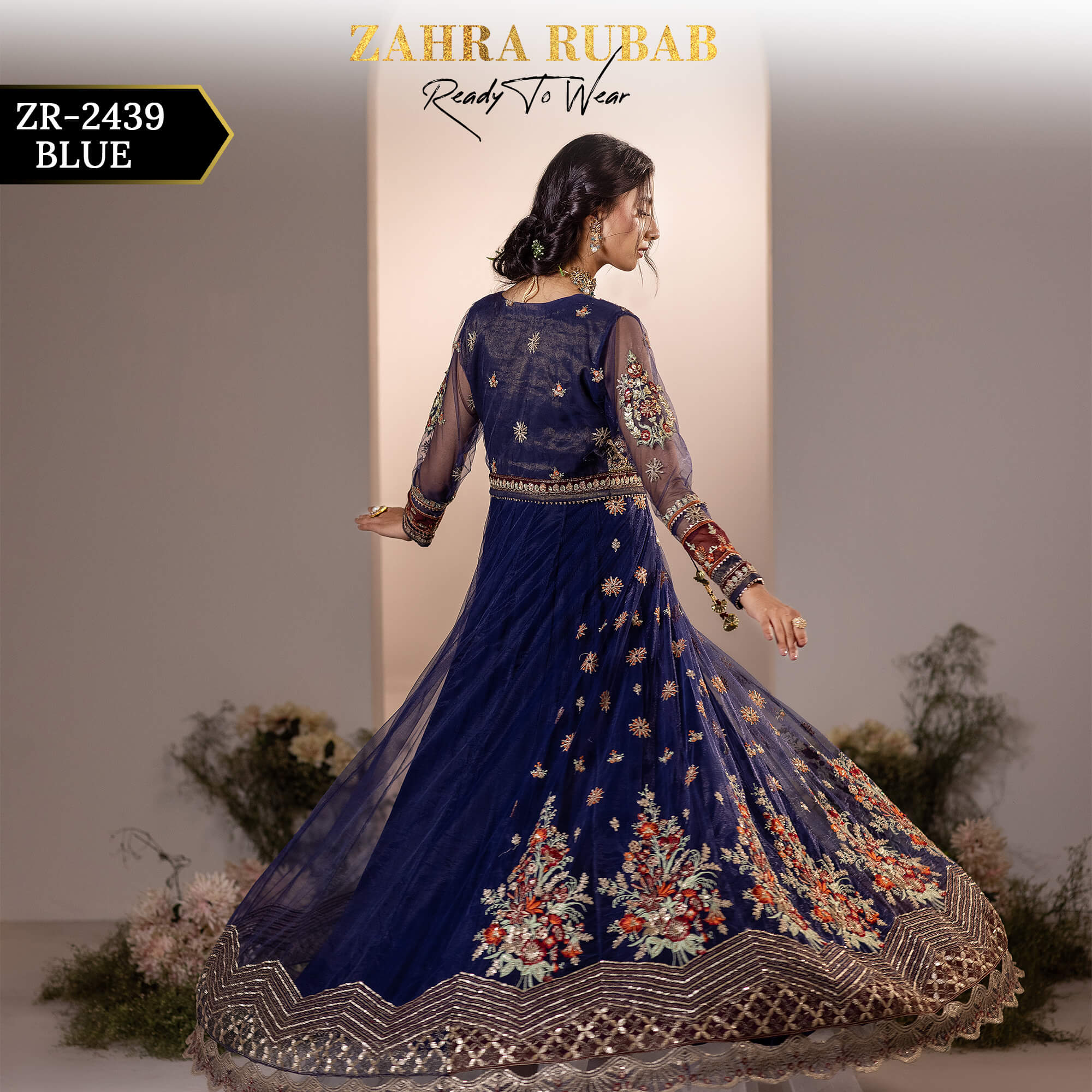 ZR-2439 BLUE Zahra Rubab Afsana