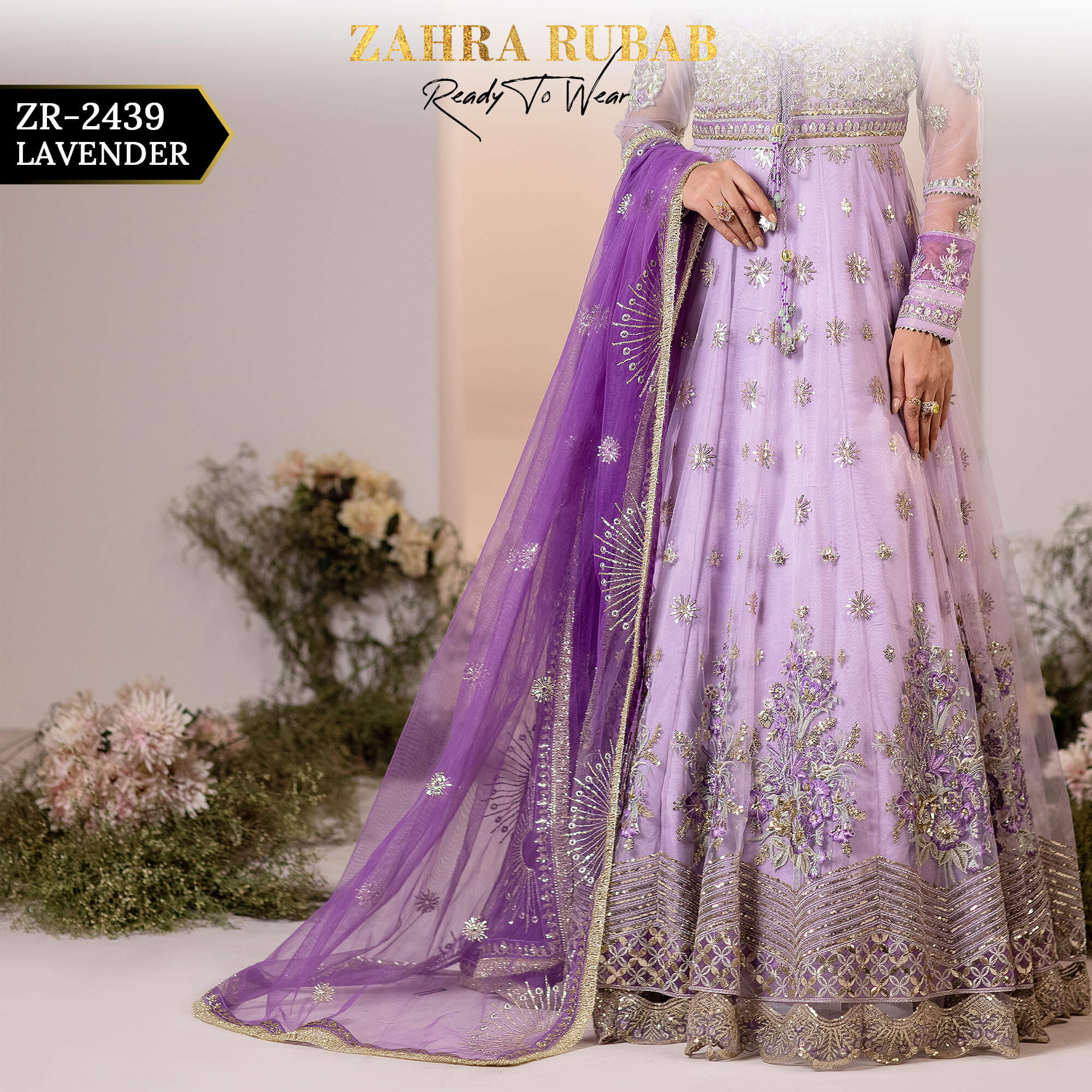 ZR-2439 LAVENDER Zahra Rubab Afsana