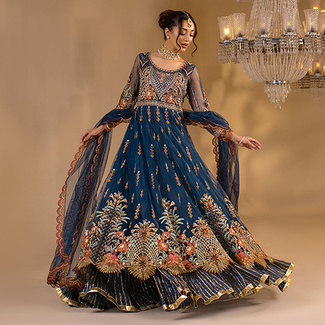 ZR-2502 | Teal Zahra Rubab