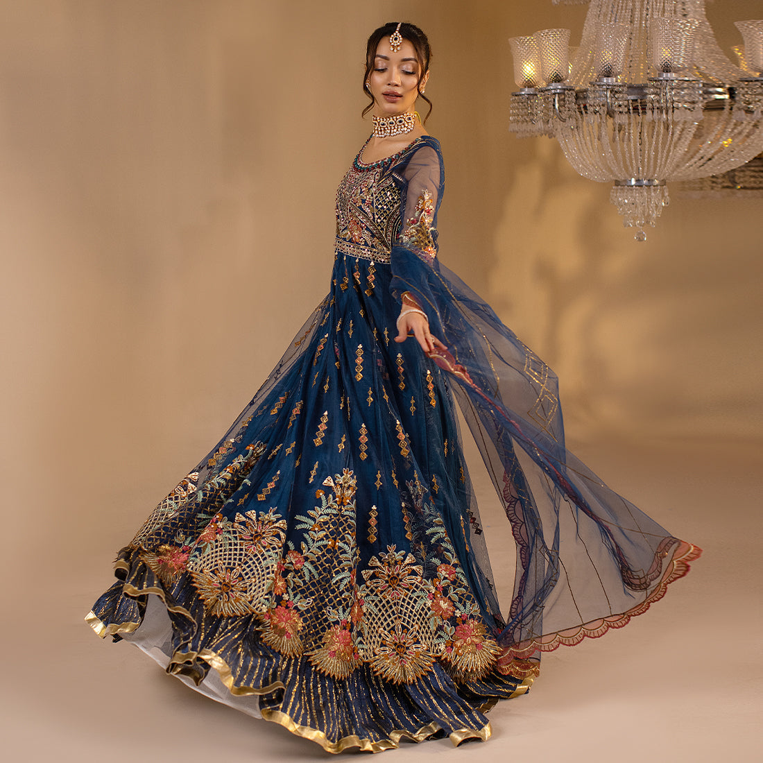 ZR-2502 | Teal Zahra Rubab