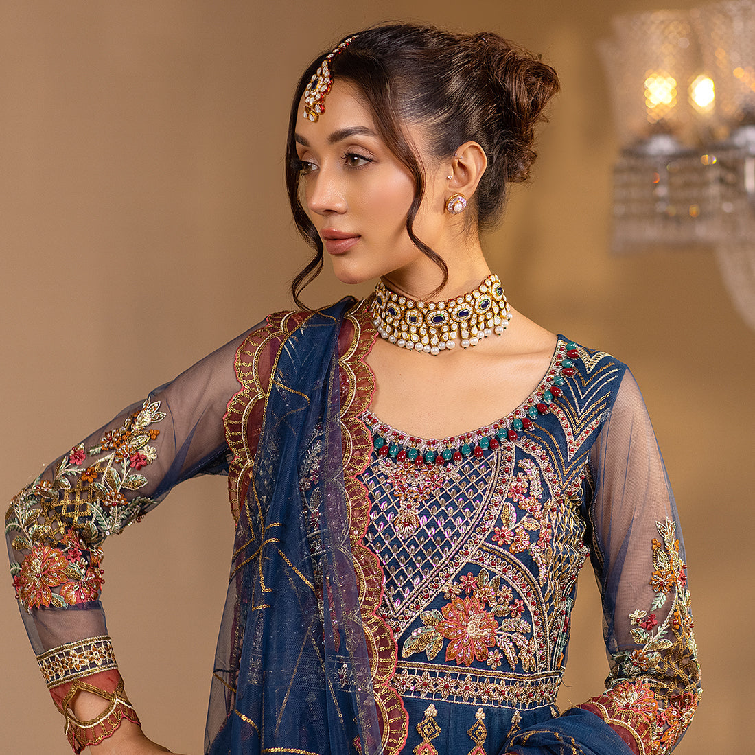 ZR-2502 | Teal Zahra Rubab
