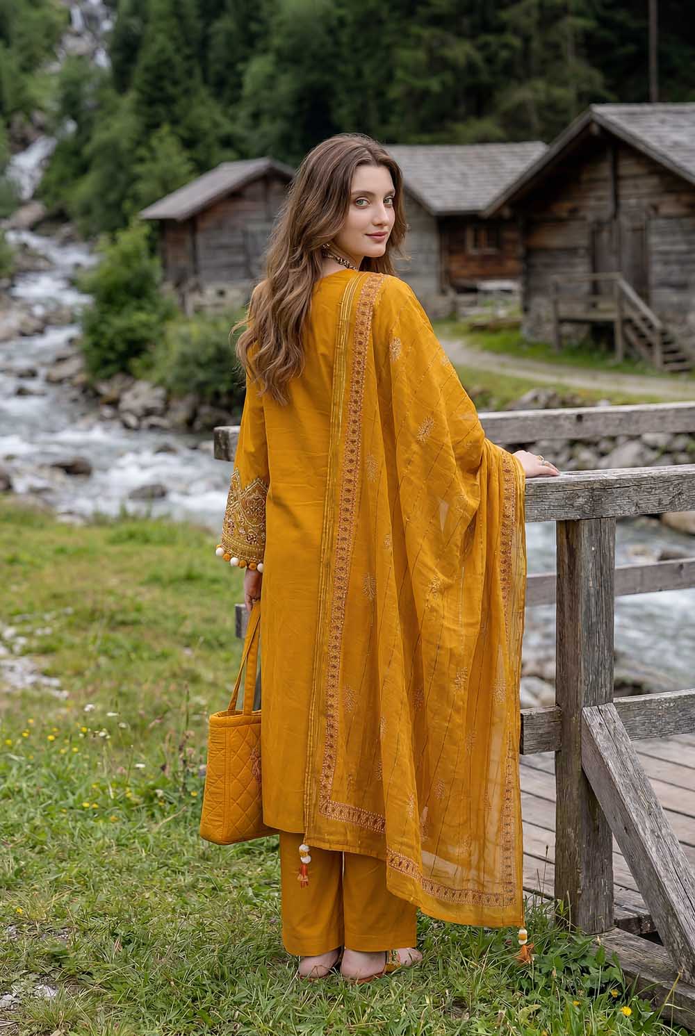 ZR-2624 | MUSTARD Zahra Rubab