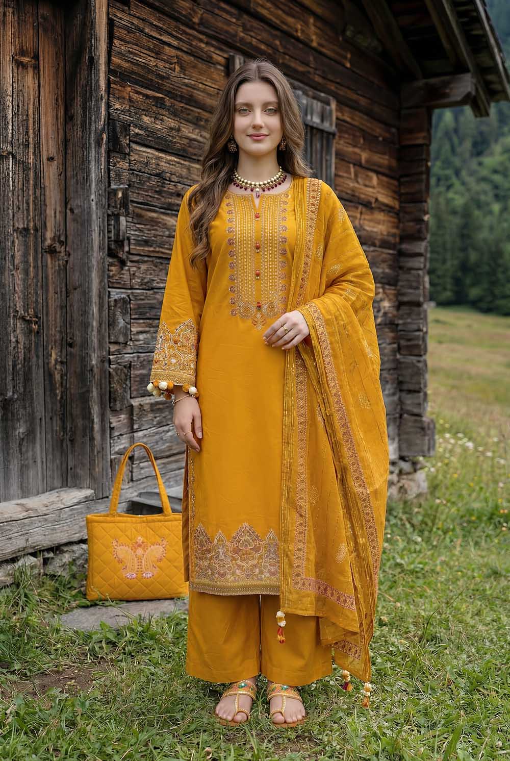 ZR-2624 | MUSTARD Zahra Rubab