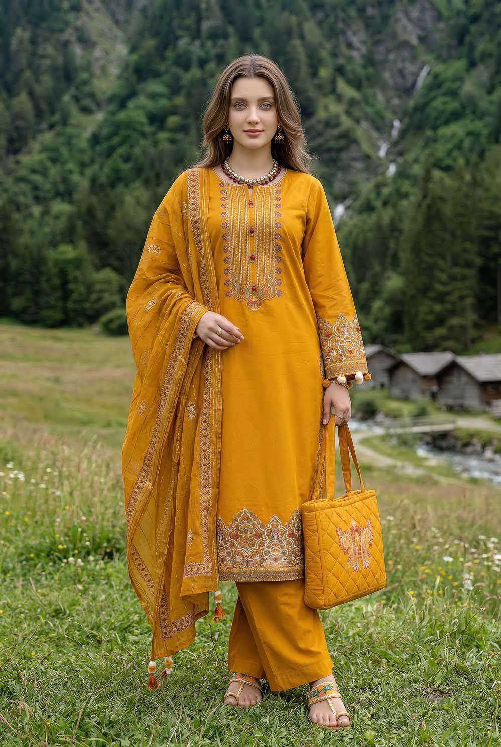 ZR-2624 | MUSTARD Zahra Rubab