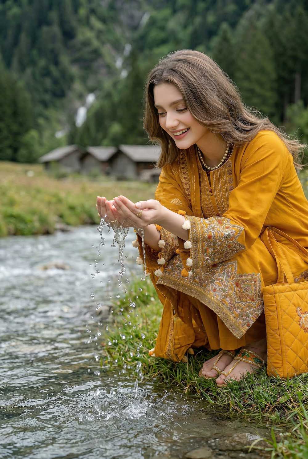 ZR-2624 | MUSTARD Zahra Rubab