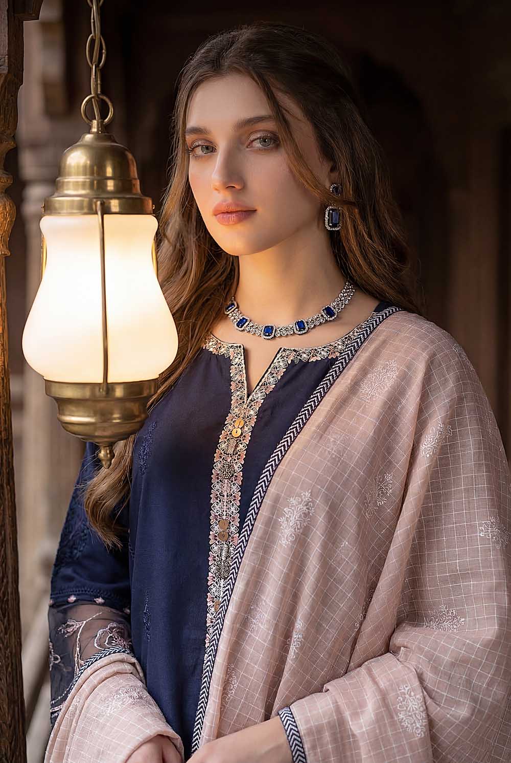 ZR-2627 | NAVY BLUE Zahra Rubab