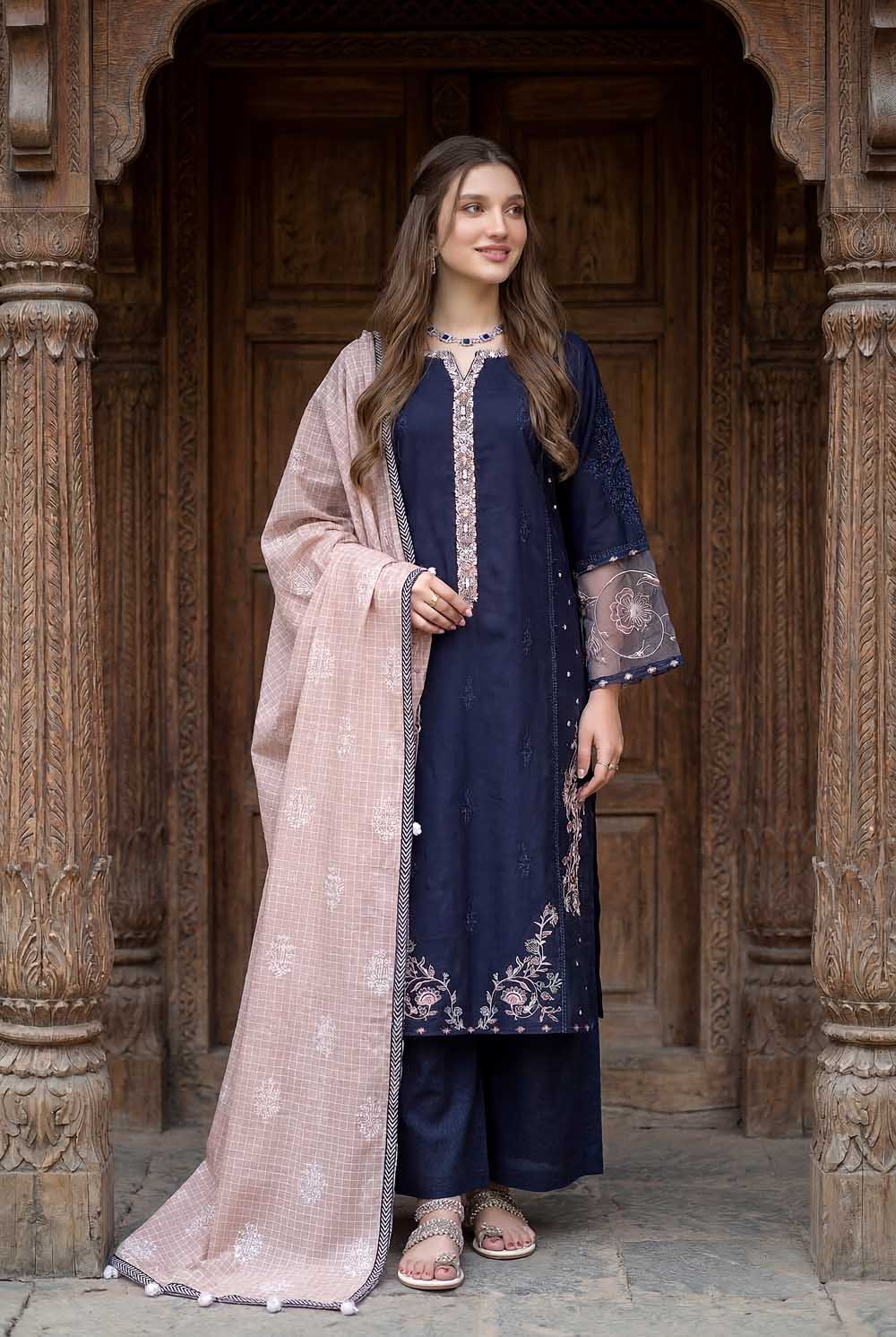ZR-2627 | NAVY BLUE Zahra Rubab