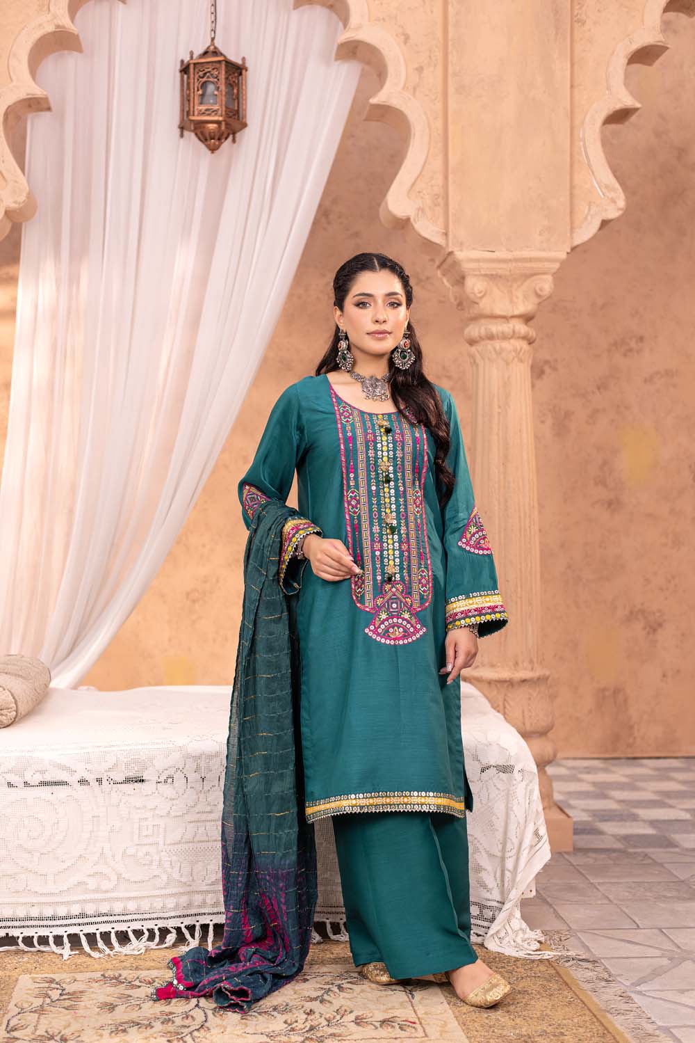ZR-2584 | SEA-GREEN Zahra Rubab