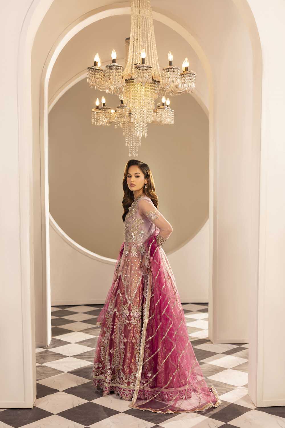 ZR-2588 | OMBRE PLUM Zahra Rubab
