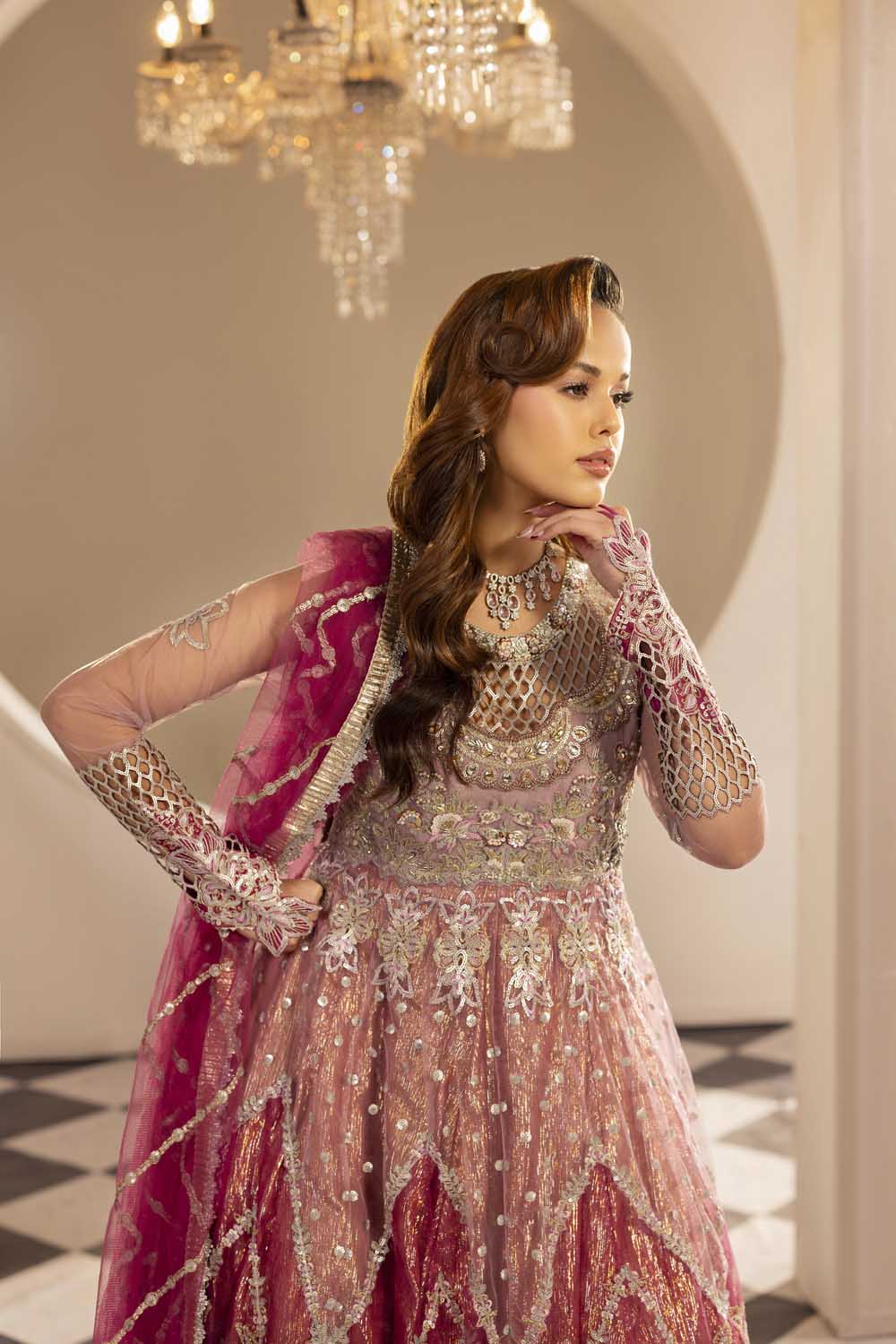 ZR-2588 | OMBRE PLUM Zahra Rubab