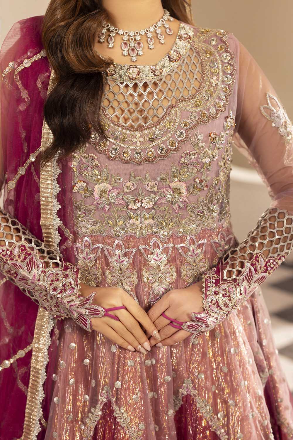 ZR-2588 | OMBRE PLUM Zahra Rubab