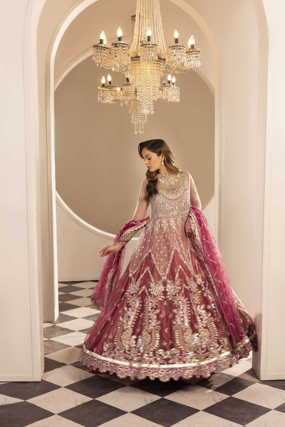 ZR-2588 | OMBRE PLUM Zahra Rubab
