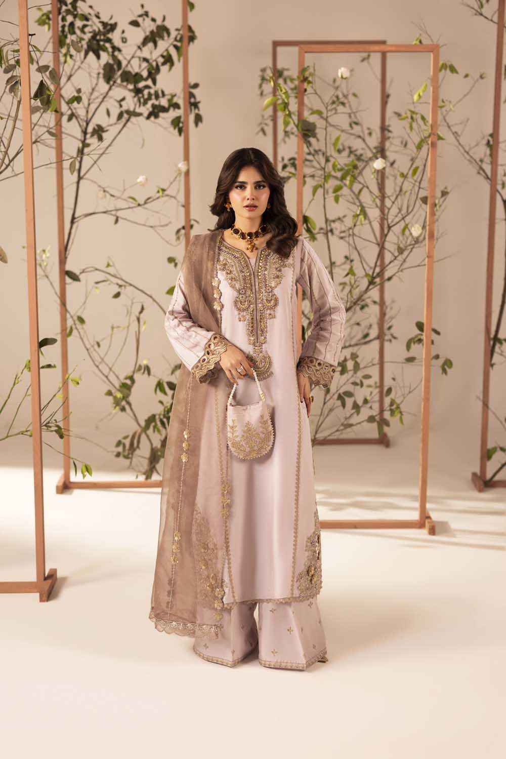 ZR-2608 | MAUVE PINK Zahra Rubab