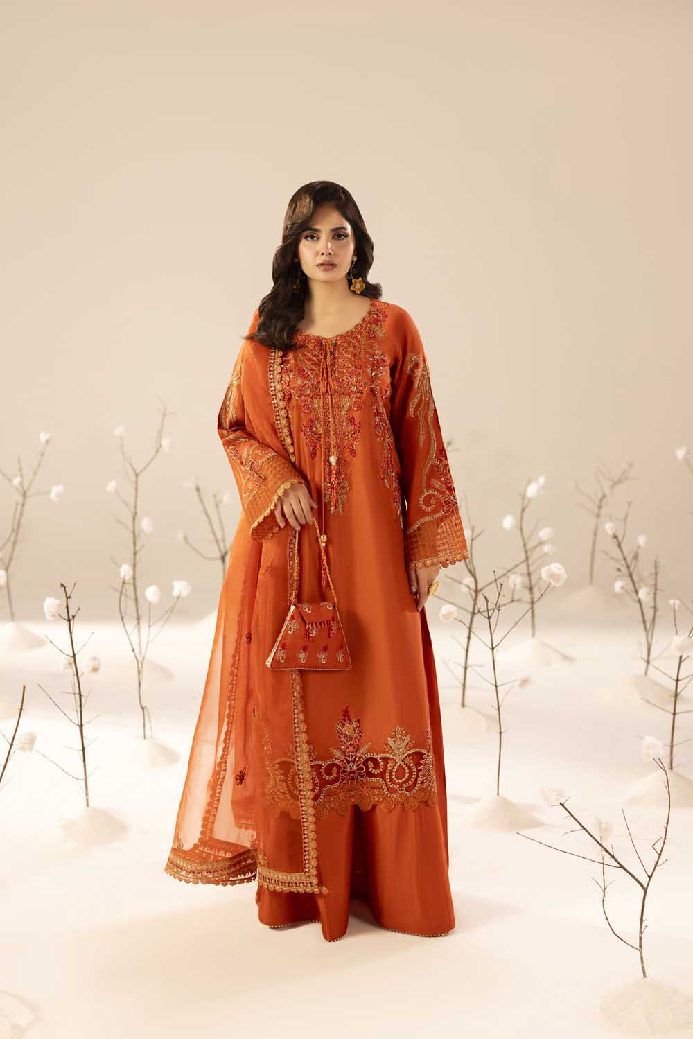 ZR-2610 | BURNT ORANGE Zahra Rubab